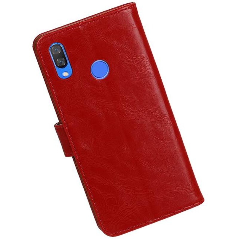 Pull Up Bookstyle para Huawei Nova 3 Rojo