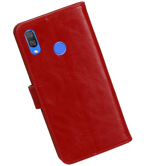 Pull Up Bookstyle voor Huawei Nova 3 Rood
