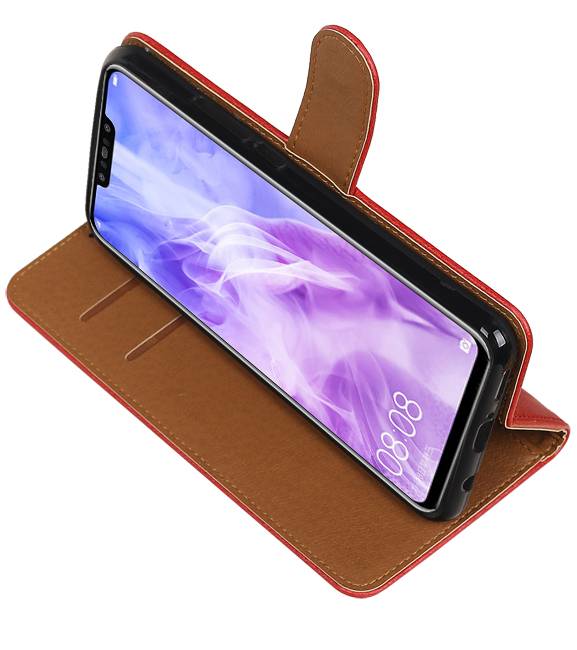 Pull Up Bookstyle für Huawei Nova 3 Red