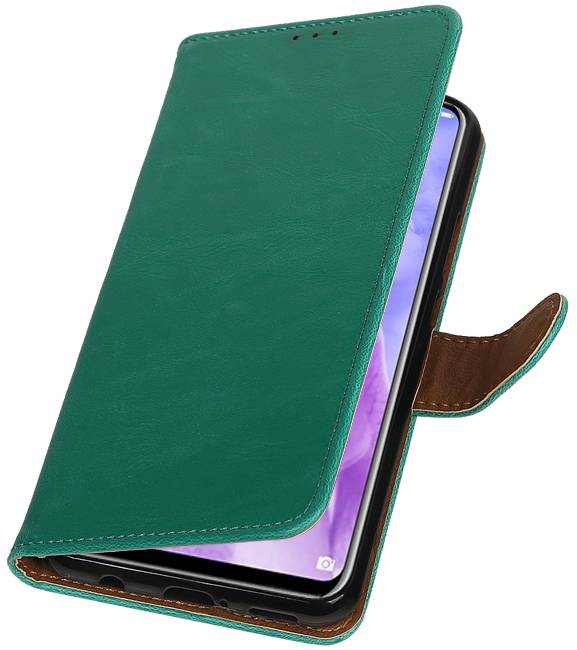 Pull Up Bookstyle voor Huawei Nova 3 Groen