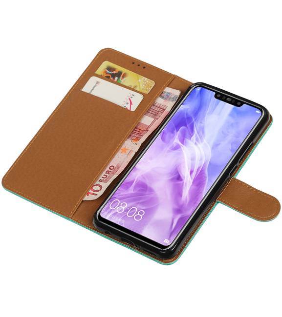 Style de livre Pull Up pour Huawei Nova 3 Vert