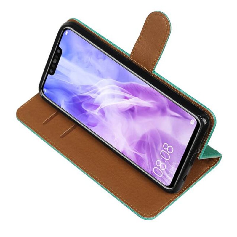 Pull Up Bookstyle para Huawei Nova 3 Green