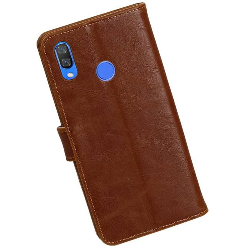 Pull Up Bookstyle pour Huawei Nova 3 Marron