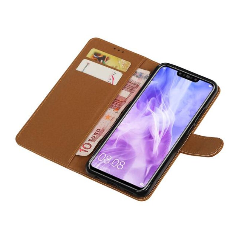 Pull Up Bookstyle pour Huawei Nova 3 Marron