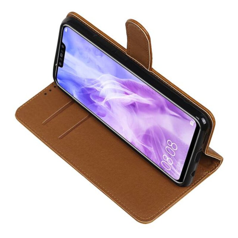 Pull Up Bookstyle pour Huawei Nova 3 Marron