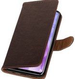 Pull Up Bookstyle für Huawei Nova 3 Mocca