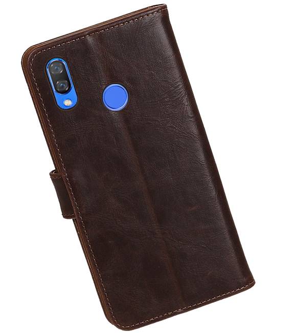 Pull Up Bookstyle voor Huawei Nova 3 Mocca