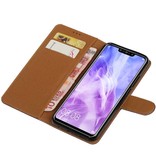 Pull Up Bookstyle für Huawei Nova 3 Mocca