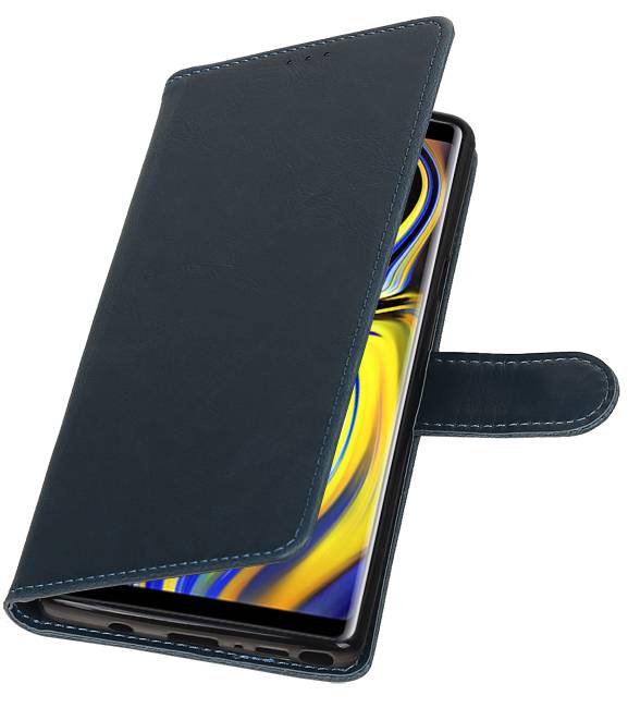 Pull Up Bookstyle voor Samsung Galaxy Note 9 Blauw