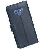 Pull Up Bookstyle voor Samsung Galaxy Note 9 Blauw
