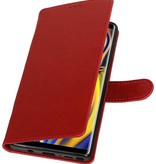 Pull Up Bookstyle voor Samsung Galaxy Note 9 Rood