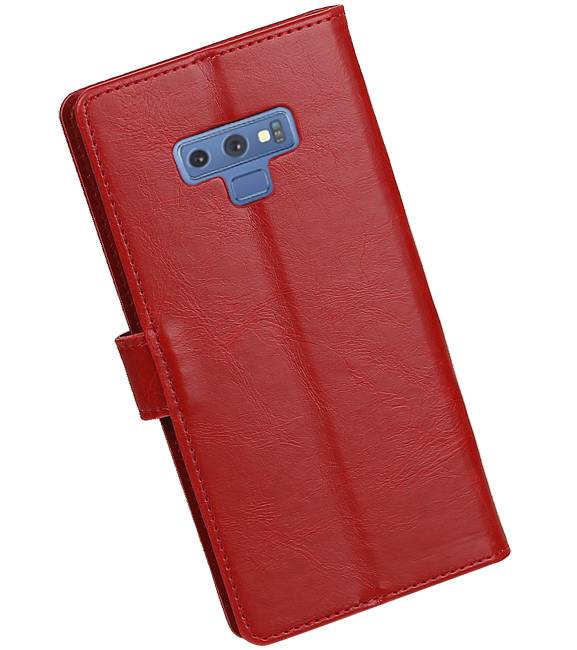 Pull Up Bookstyle voor Samsung Galaxy Note 9 Rood