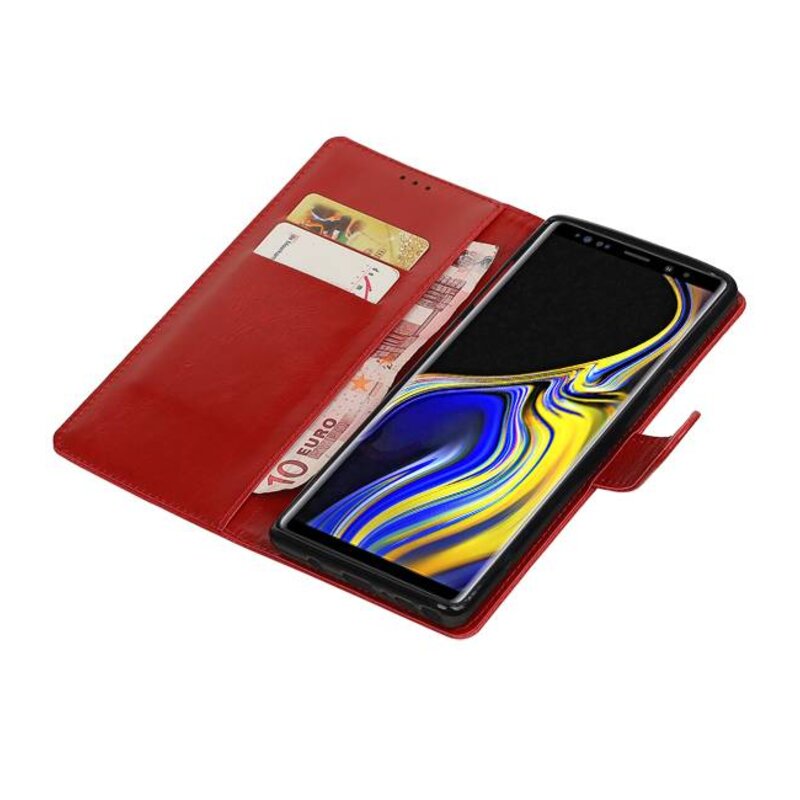 Pull Up Bookstyle pour Samsung Galaxy Note 9 Rouge