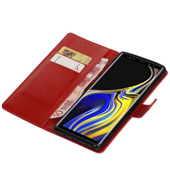 Pull Up Bookstyle for Samsung Galaxy Note 9 Red