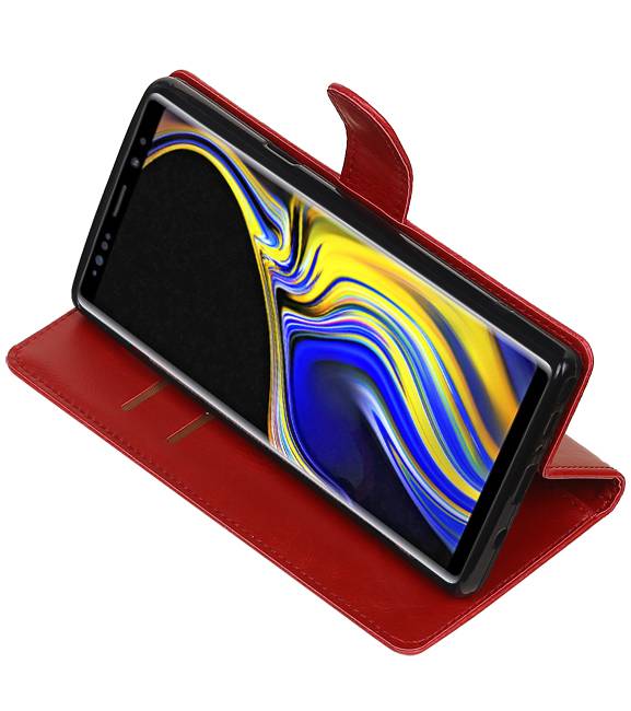 Pull Up Bookstyle pour Samsung Galaxy Note 9 Rouge