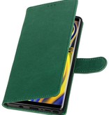 Pull Up Bookstyle pour Samsung Galaxy Note 9 Vert