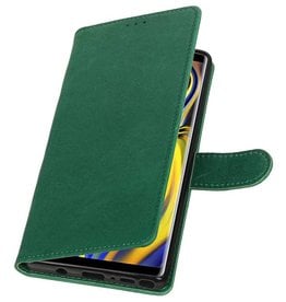 Pull Up Bookstyle for Samsung Galaxy Note 9 Green