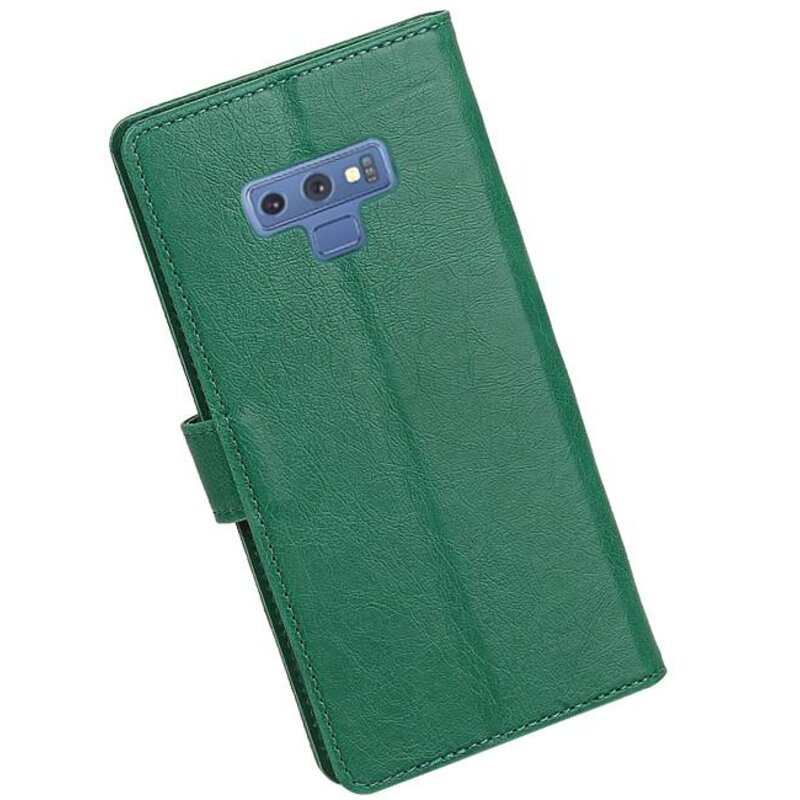 Pull Up Bookstyle for Samsung Galaxy Note 9 Green