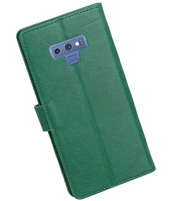 Pull Up Bookstyle for Samsung Galaxy Note 9 Green