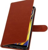 Pull Up Bookstyle for Samsung Galaxy Note 9 Brown