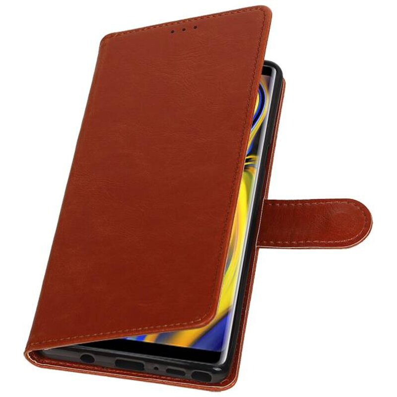 Pull Up Bookstyle for Samsung Galaxy Note 9 Brown