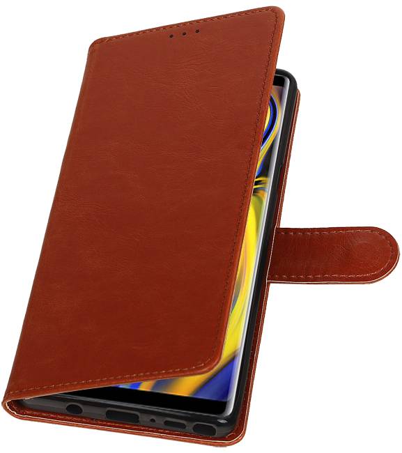 Pull Up Bookstyle for Samsung Galaxy Note 9 Brown