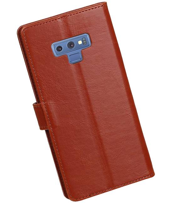 Pull Up Bookstyle for Samsung Galaxy Note 9 Brown