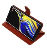 Pull Up Bookstyle voor Samsung Galaxy Note 9 Bruin