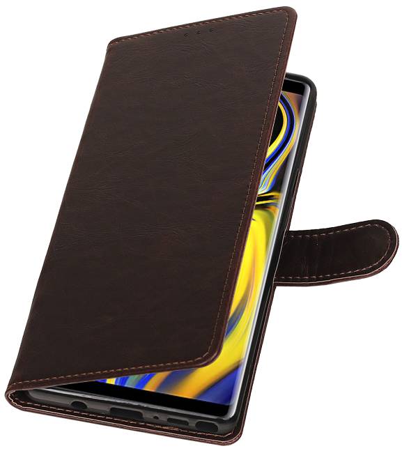 Pull Up Bookstyle voor Samsung Galaxy Note 9 Mocca