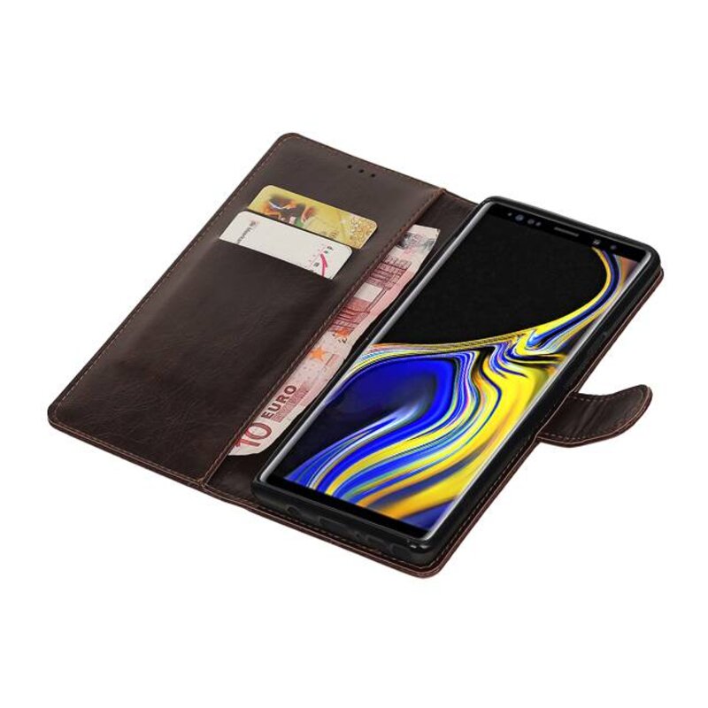 Pull Up Bookstyle pour Samsung Galaxy Note 9 Mocca