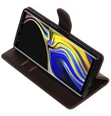 Pull Up Bookstyle voor Samsung Galaxy Note 9 Mocca