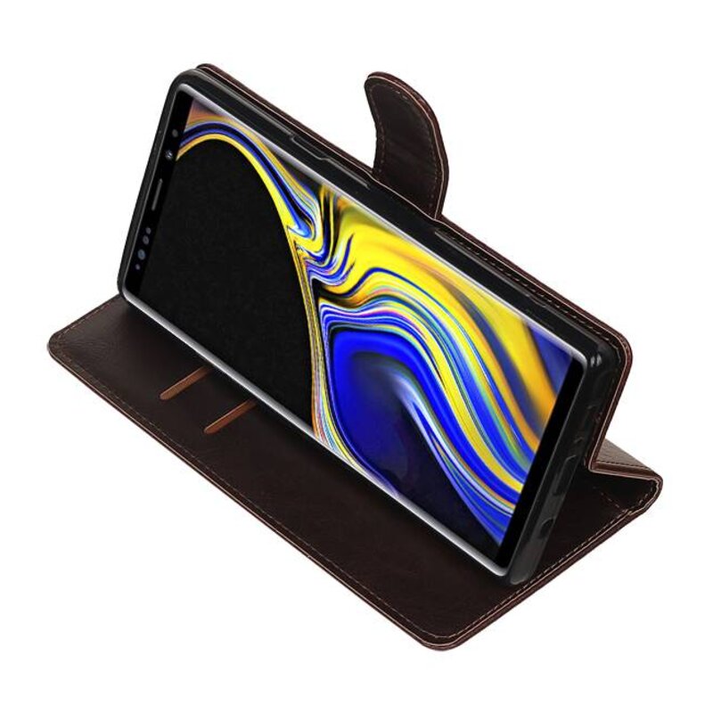 Pull Up Bookstyle für Samsung Galaxy Note 9 Mocca
