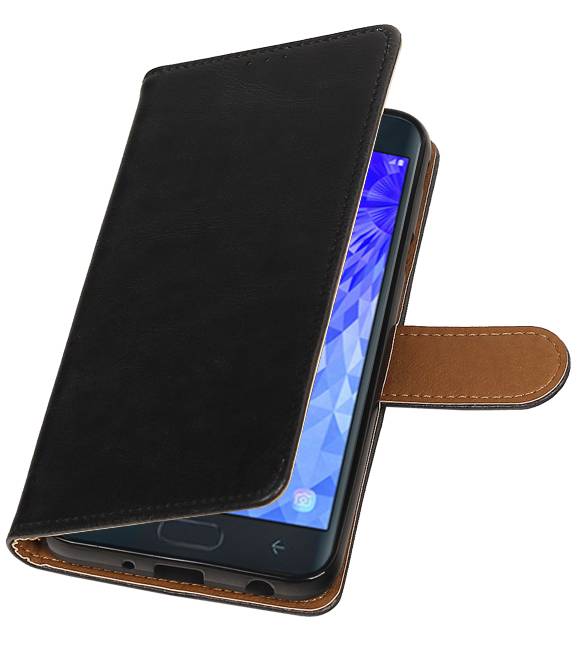 Pull Up Bookstyle pour Samsung Galaxy J7 2018 Noir