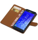 Pull Up Bookstyle für Samsung Galaxy J7 2018 Schwarz