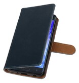 Style de livre Pull Up pour Samsung Galaxy J7 2018 bleu