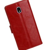 Pull Up Bookstyle für Samsung Galaxy J7 2018 Rot