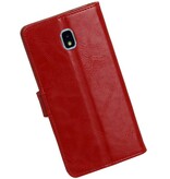 Pull Up Bookstyle per Samsung Galaxy J7 2018 Red
