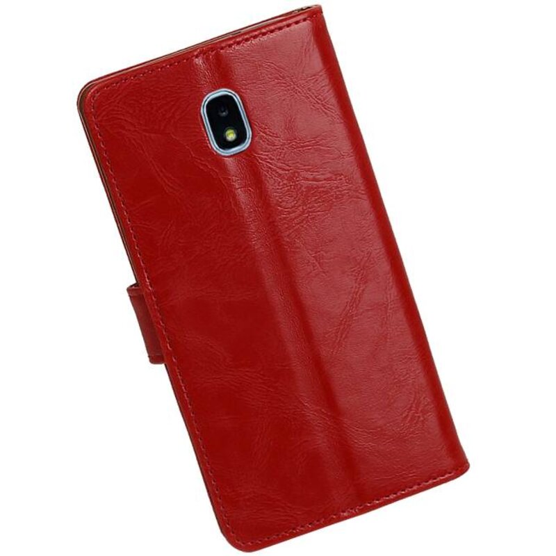 Pull Up Bookstyle per Samsung Galaxy J7 2018 Red
