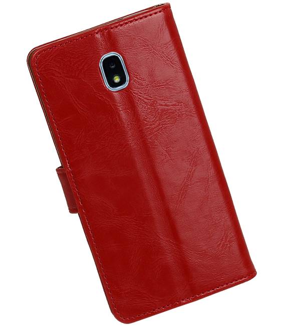 Pull Up Bookstyle for Samsung Galaxy J7 2018 Red