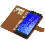 Pull Up Bookstyle for Samsung Galaxy J7 2018 Red