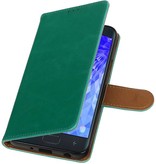 Pull Up Bookstyle voor Samsung Galaxy J7 2018 Groen