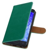 Pull Up Bookstyle voor Samsung Galaxy J7 2018 Groen