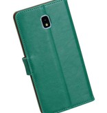 Pull Up Bookstyle for Samsung Galaxy J7 2018 Green