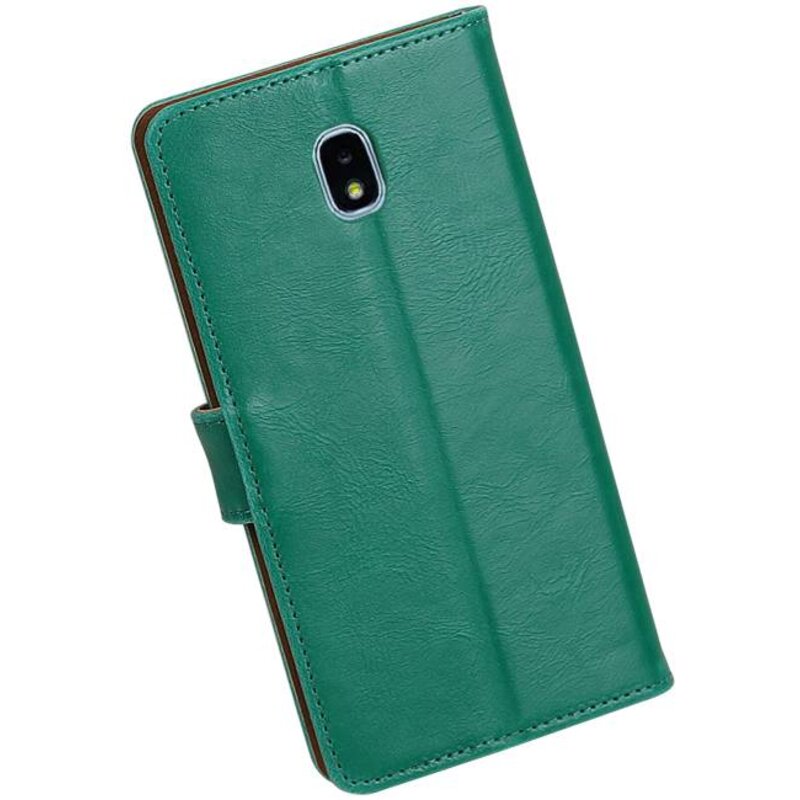 Pull Up Bookstyle pour Samsung Galaxy J7 2018 Vert