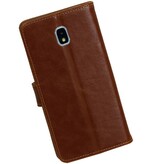 Pull Up Bookstyle für Samsung Galaxy J7 2018 Braun