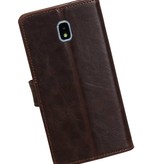 Pull Up Bookstyle for Samsung Galaxy J7 2018 Mocca