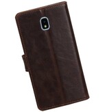 Pull Up Bookstyle pour Samsung Galaxy J7 2018 Mocca