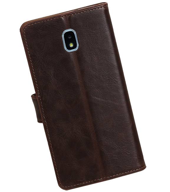 Pull Up Bookstyle for Samsung Galaxy J7 2018 Mocca