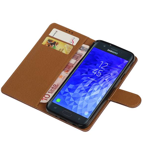 Pull Up Bookstyle para Samsung Galaxy J7 2018 Mocca