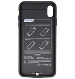Estuche con batería para iPhone XS Max 5000 mAh Audio Negro
